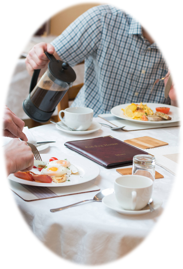 An image labelled Breakfast