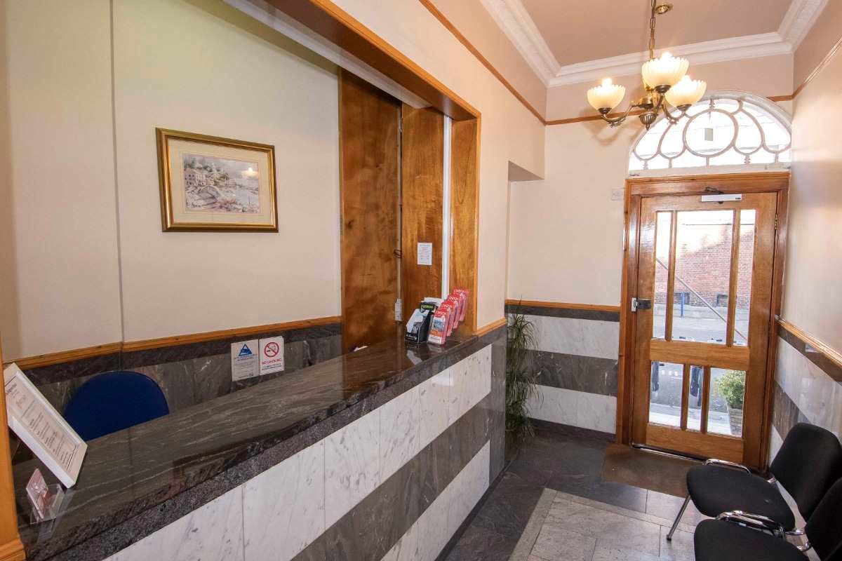 An image labelled Lobby or reception