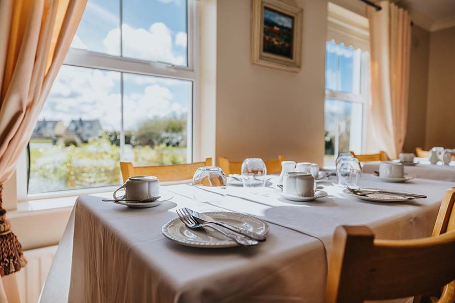 An image labelled Dining area