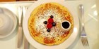 An image labelled Enjoy homemade pancakes