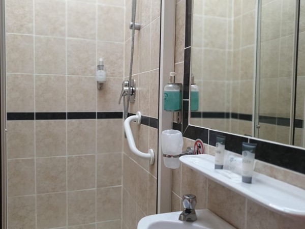 An image labelled Shower