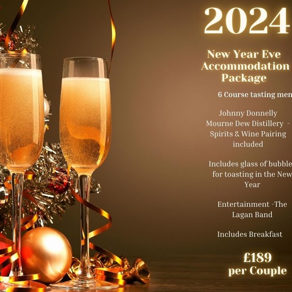 An image labelled New Years Eve Special £189 Per Couple