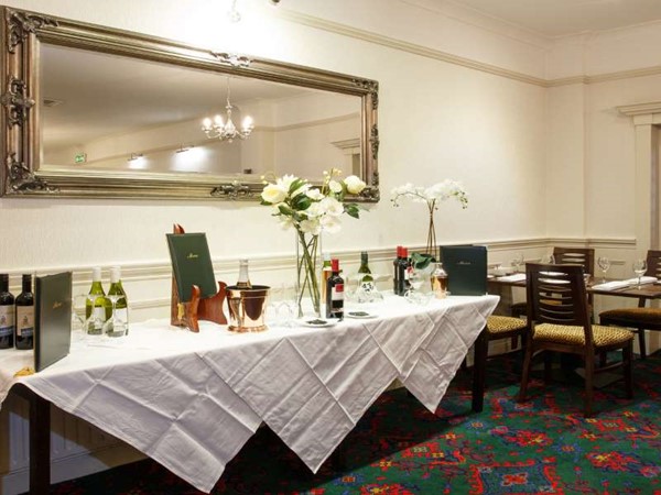 An image labelled Dining area