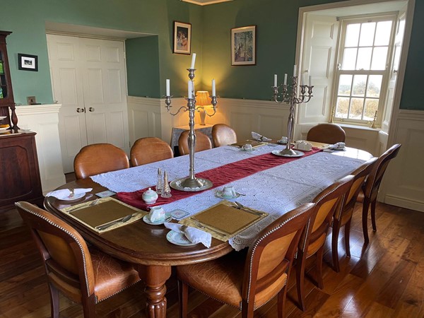 An image labelled Dining area