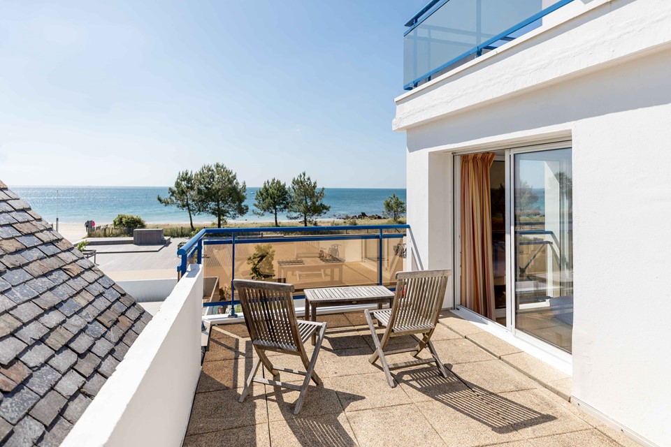 chambre double ou twin avec terrasse et vue sur mer