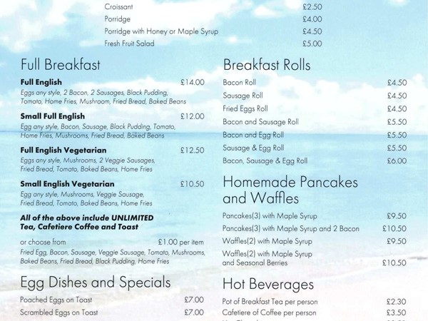 An image labelled Breakfast