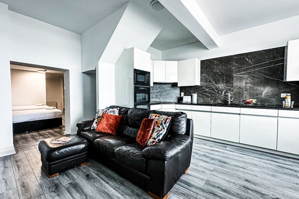 An image labelled Large 1 Bedroom Town Centre Studio Apartment