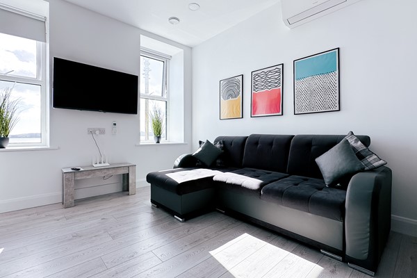 An image labelled Town Centre 1 Bedroom Sea View Apartment