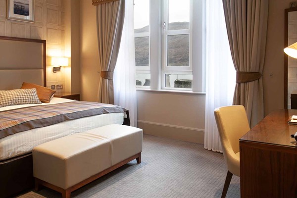 An image labelled Deluxe Loch View Family Room