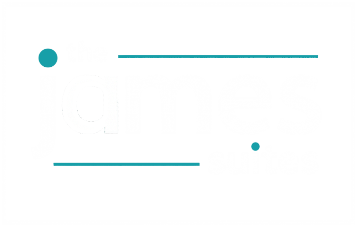 An image labelled The James Suites Logo
