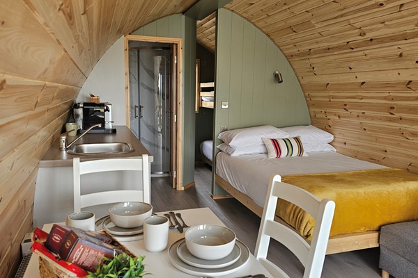 An image labelled Glamping Pod