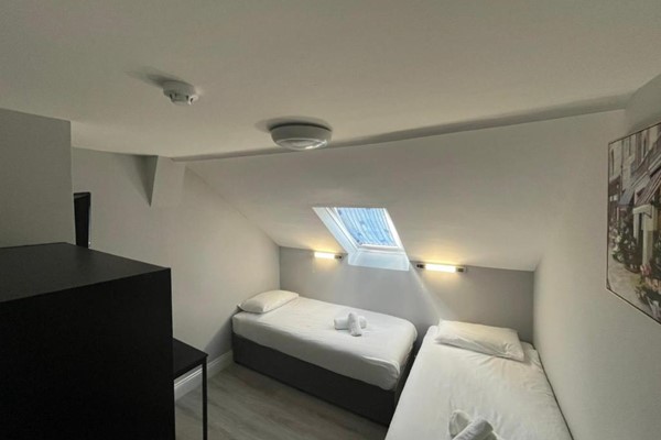 An image labelled Budget Twin Room